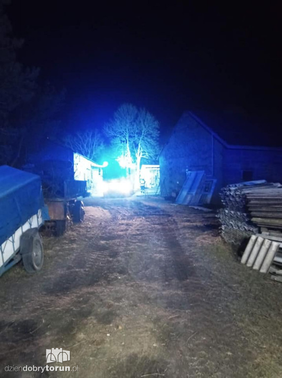 Pożar we wsi pod Toruniem