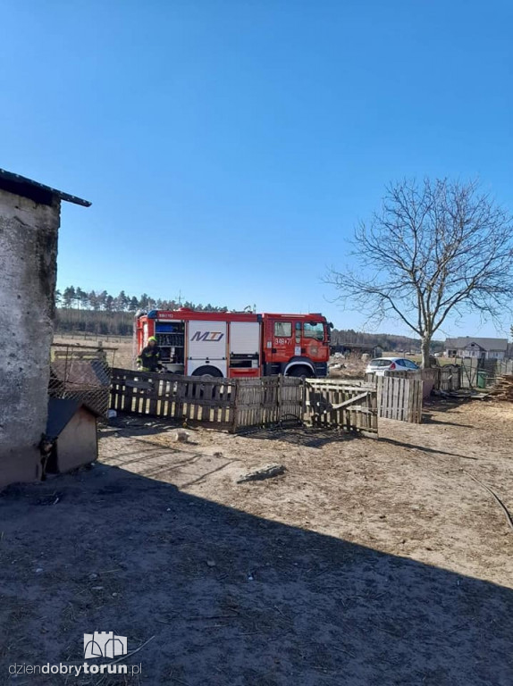 Pożar we wsi pod Toruniem