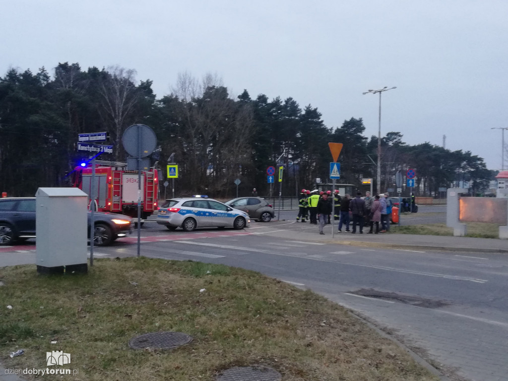 Toruń: kolizja dwóch aut Na Skarpie!