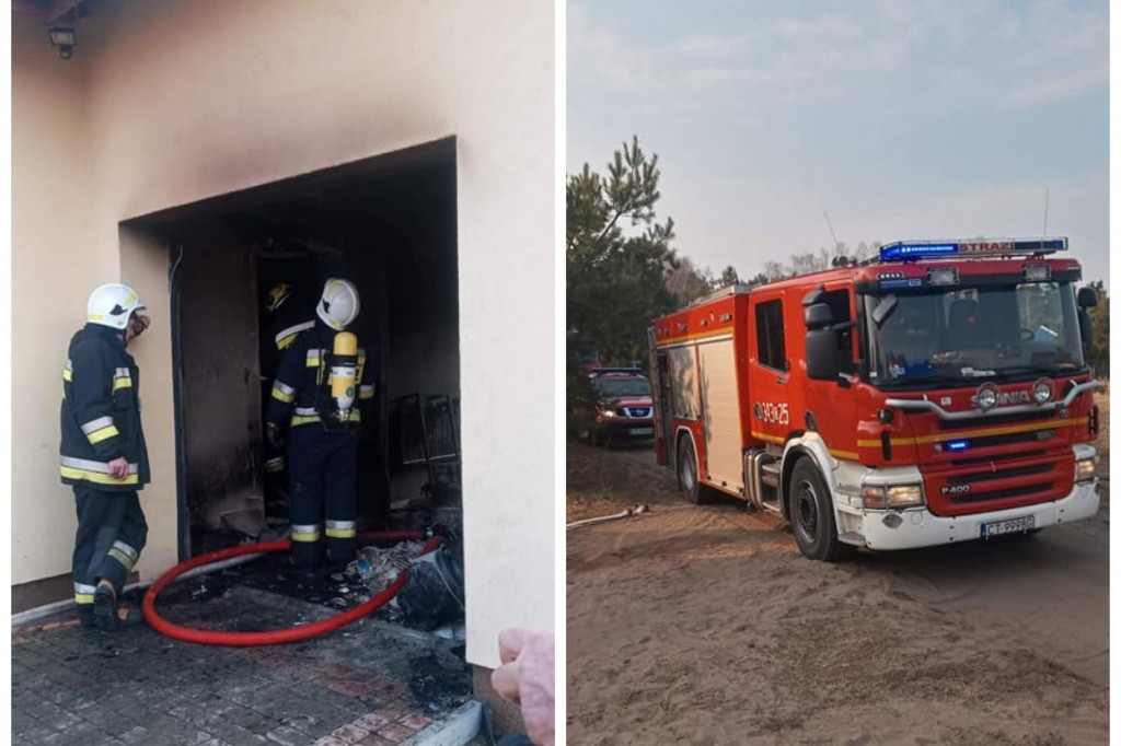 Pożar domu we wsi pod Toruniem