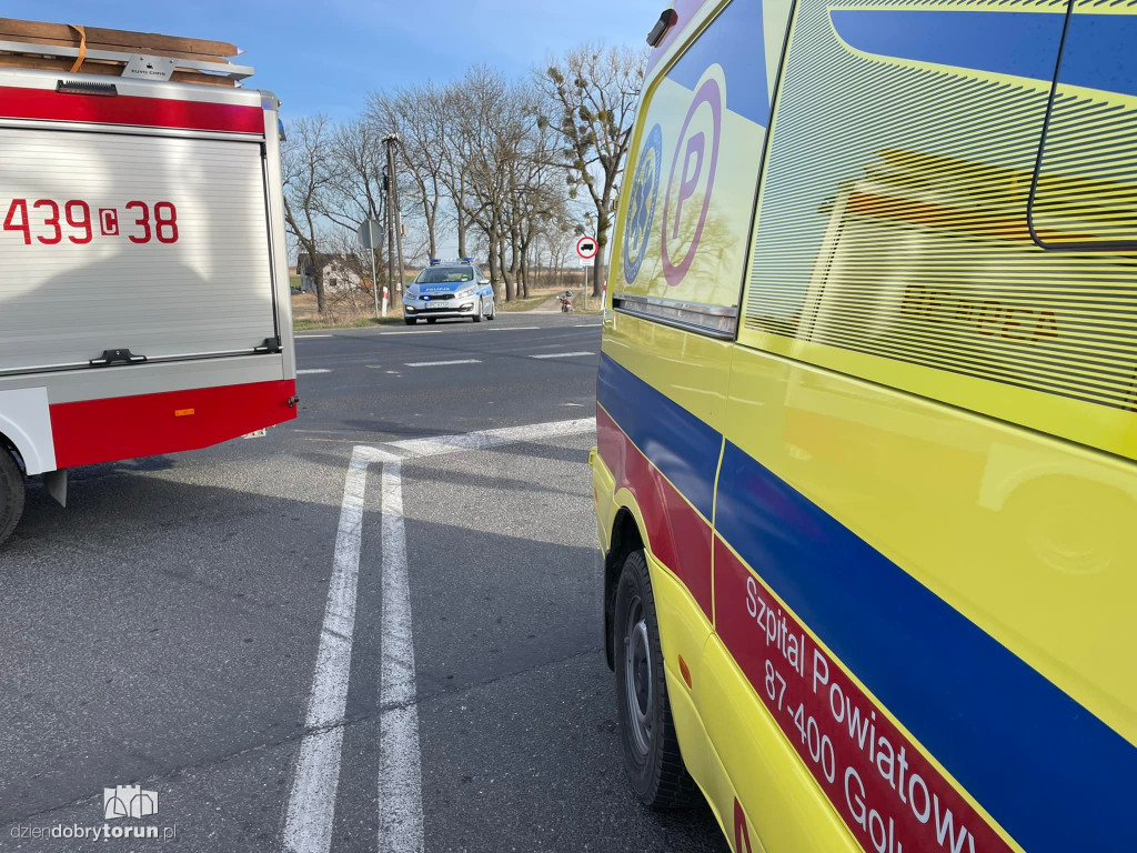 Wypadek na DK 15 w pobliżu Torunia