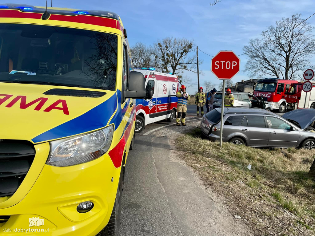 Wypadek na DK 15 w pobliżu Torunia