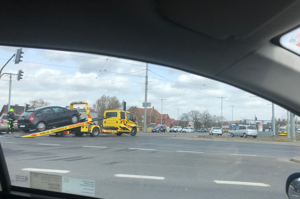 Toruń: kolizja na wiadukcie Kościuszki!