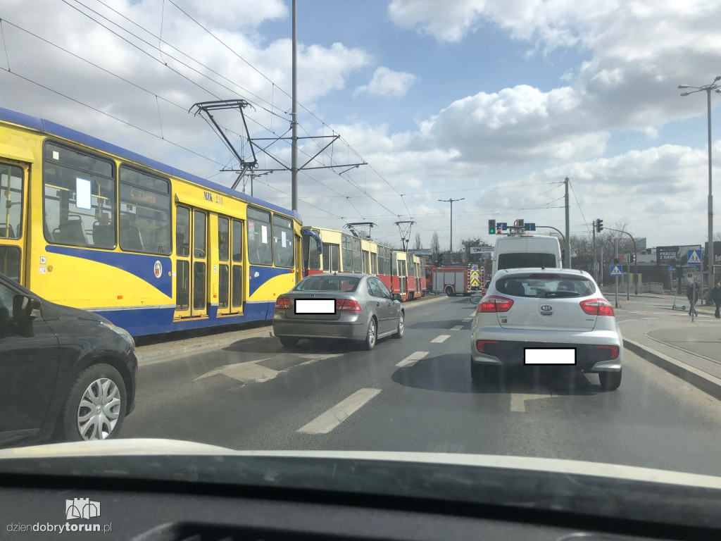 Toruń: kolizja na wiadukcie Kościuszki!