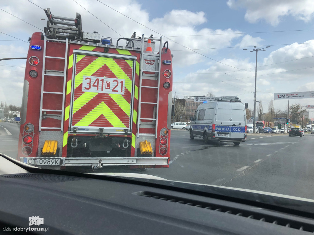Toruń: kolizja na wiadukcie Kościuszki!