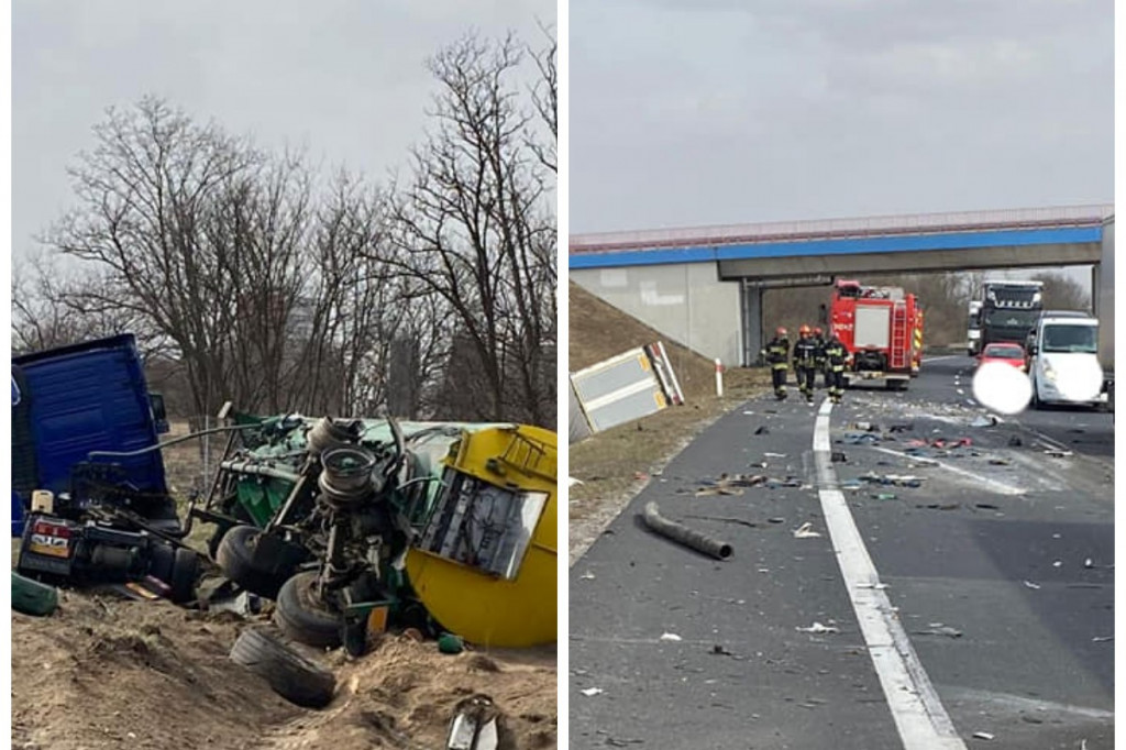 Wypadek na S10 pod Toruniem