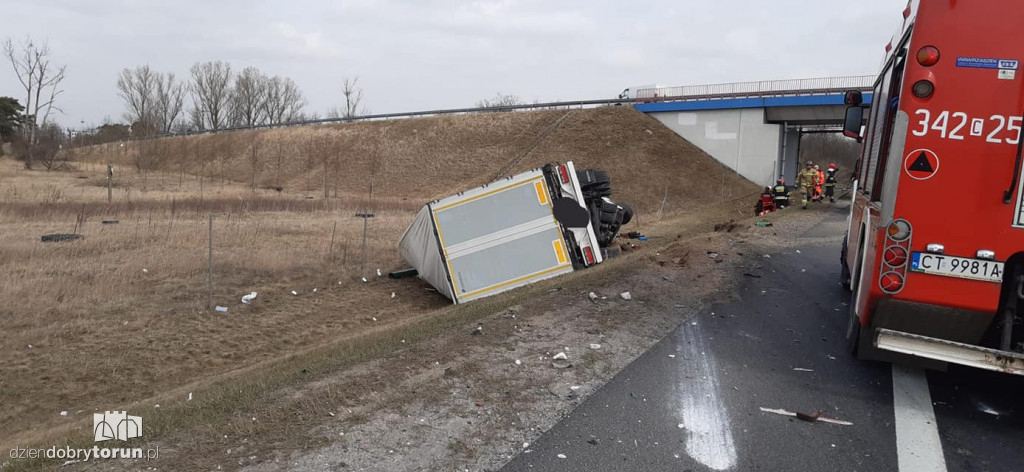 Wypadek na S10 pod Toruniem