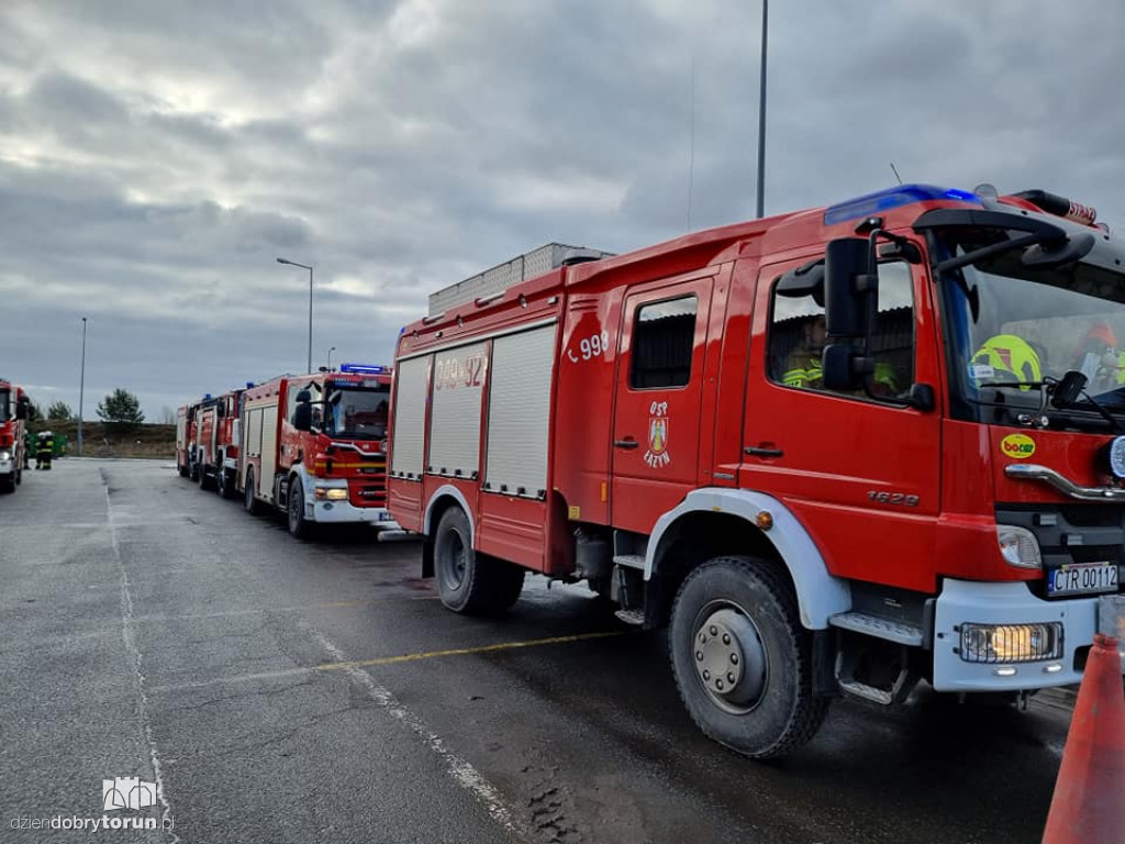 Toruń: pożar na wysypisku śmieci
