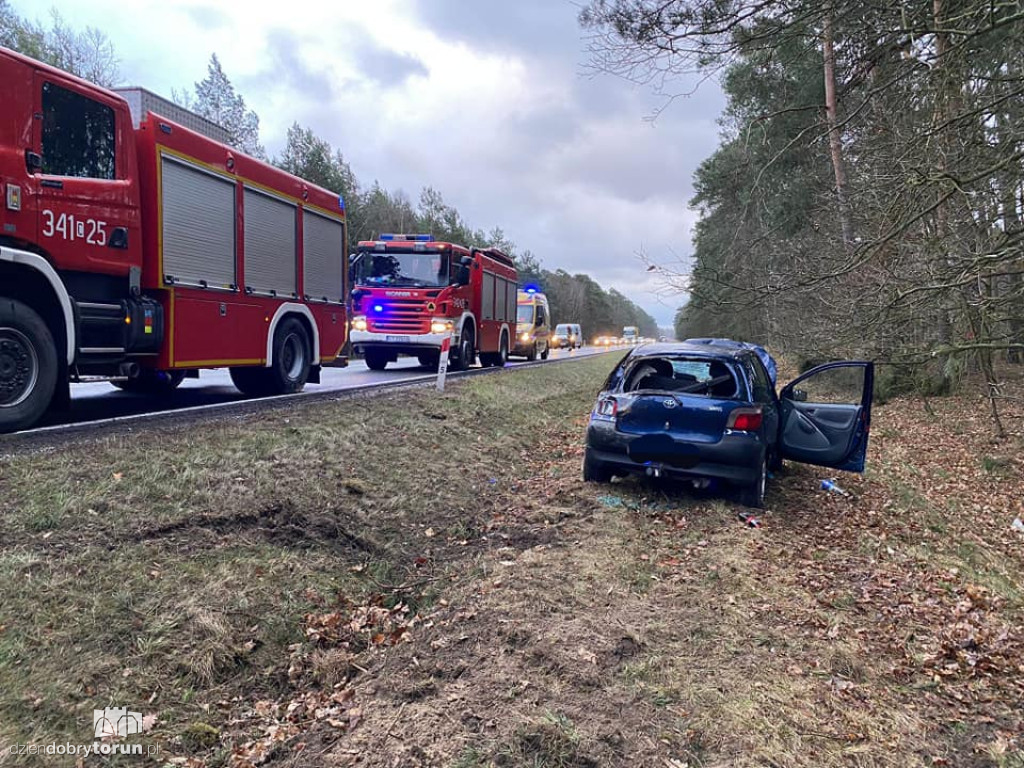 Zderzenie trzech aut pod Toruniem