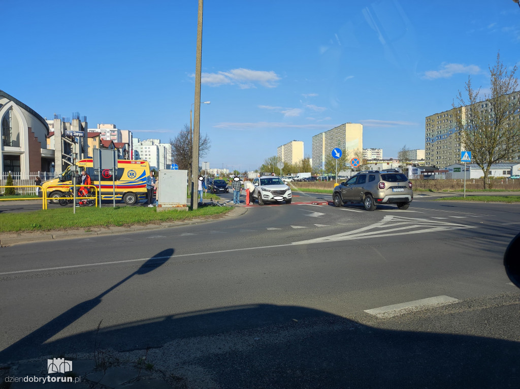 Toruń: potrącenie rowerzysty na Skarpie