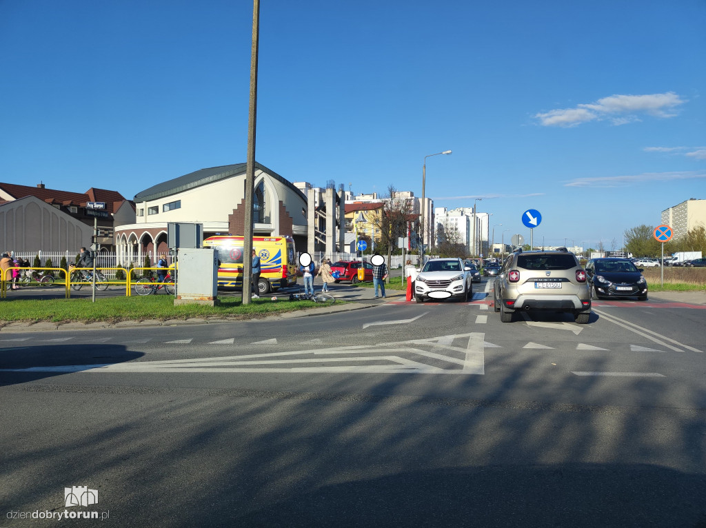 Toruń: potrącenie rowerzysty na Skarpie