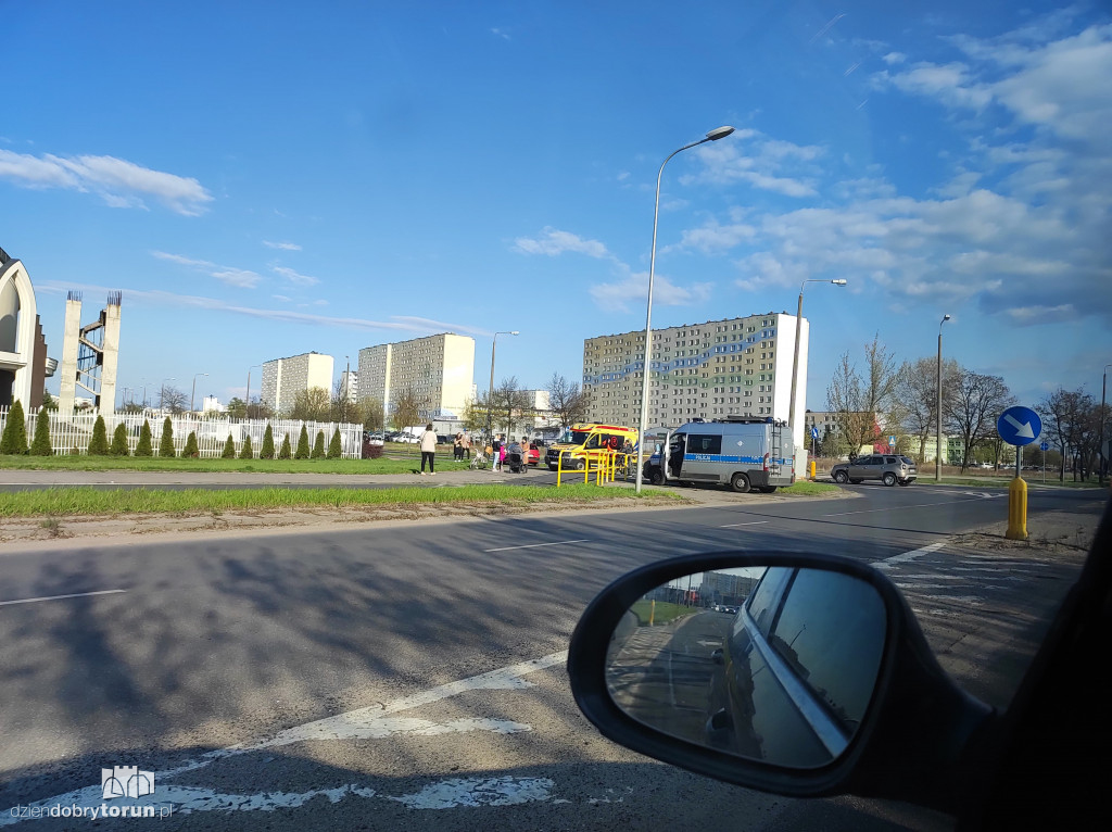 Toruń: potrącenie rowerzysty na Skarpie