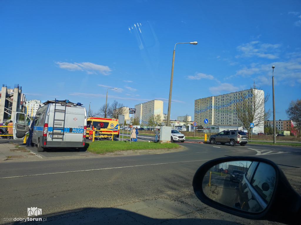 Toruń: potrącenie rowerzysty na Skarpie