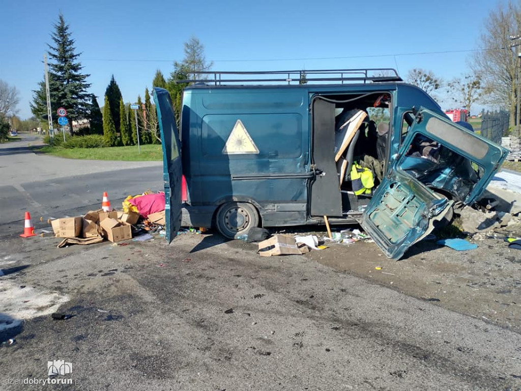 Wypadek we wsi pod Toruniem