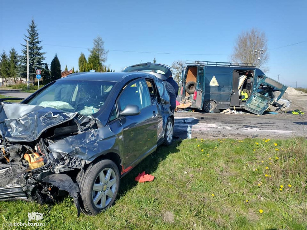 Wypadek we wsi pod Toruniem