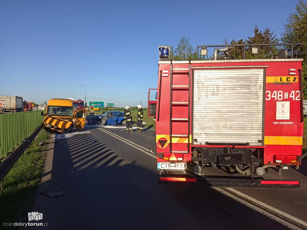 Wypadek w Gronowie pod Toruniem