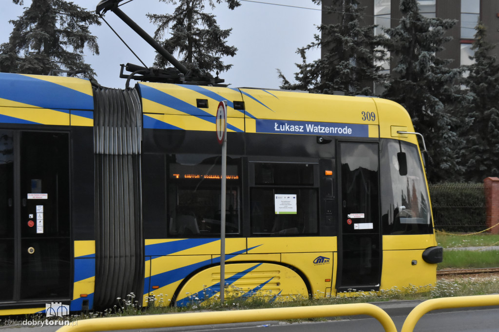 Potrącenie chłopca przez tramwaj