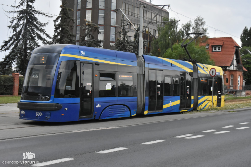 Potrącenie chłopca przez tramwaj