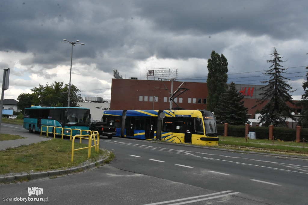 Potrącenie chłopca przez tramwaj