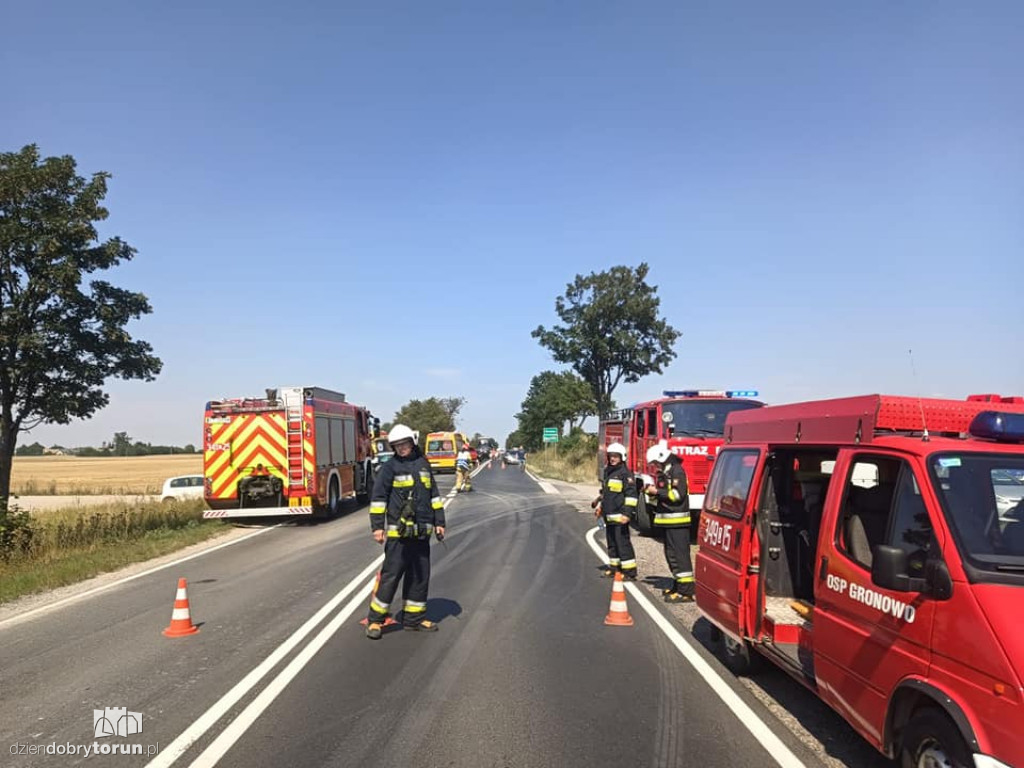 Wypadek w Rogówku pod Toruniem