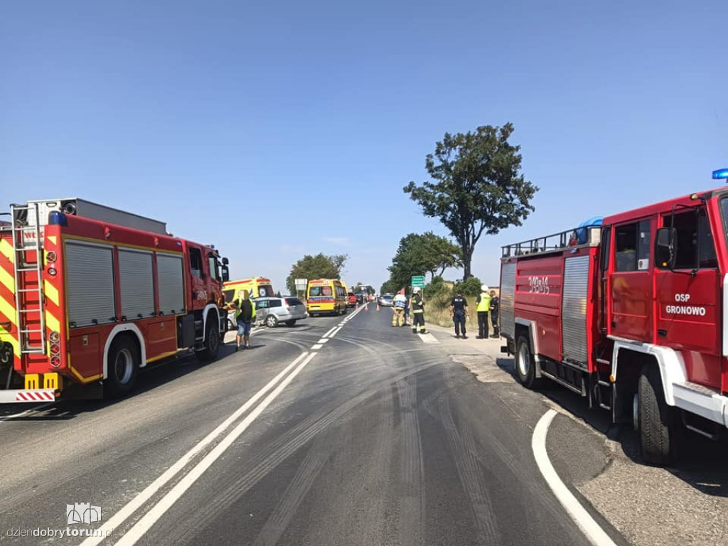 Wypadek w Rogówku pod Toruniem