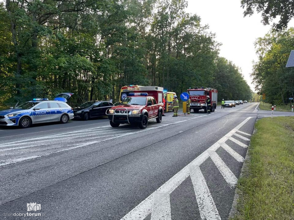 Wypadek pod Toruniem w miejscowości Górsk