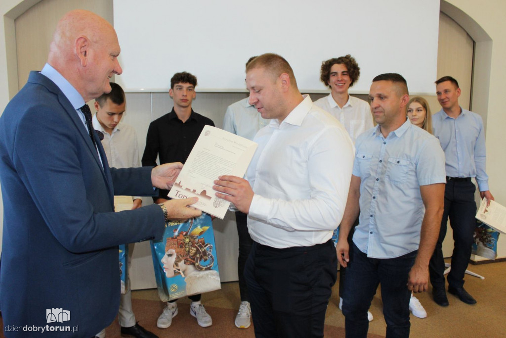 Toruńscy sportowcy u prezydenta miasta