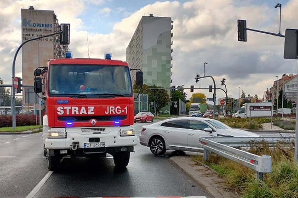 Groźny wypadek w centrum Torunia