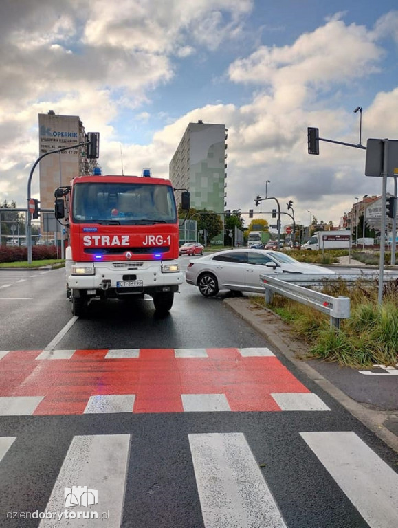 Groźny wypadek w centrum Torunia