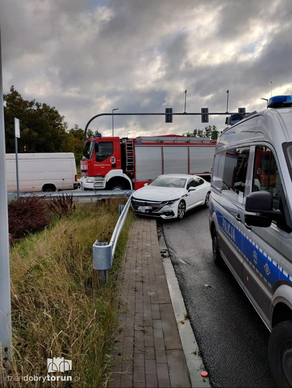 Groźny wypadek w centrum Torunia