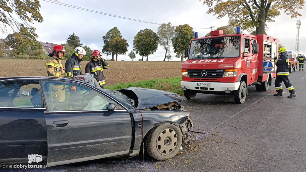 Groźny wypadek w powiecie toruńskim
