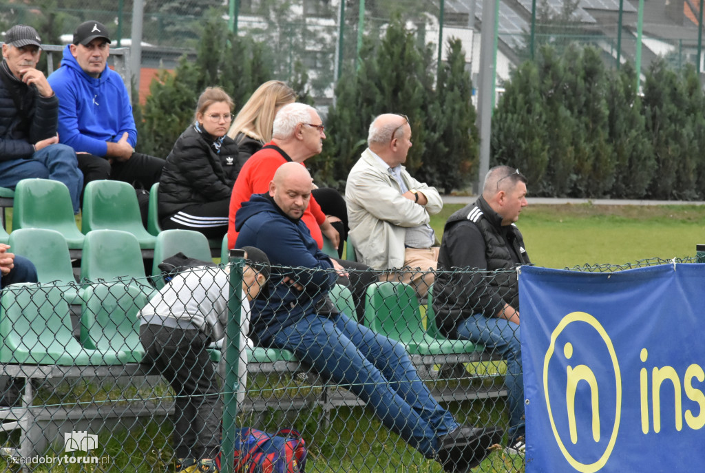 Kibice Elany na meczu z Notecią Łabiszyn