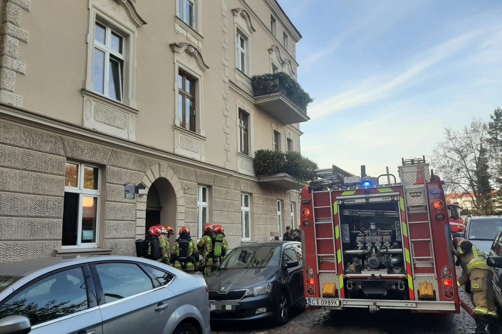 Pożar w kuchni żłobka w Toruniu