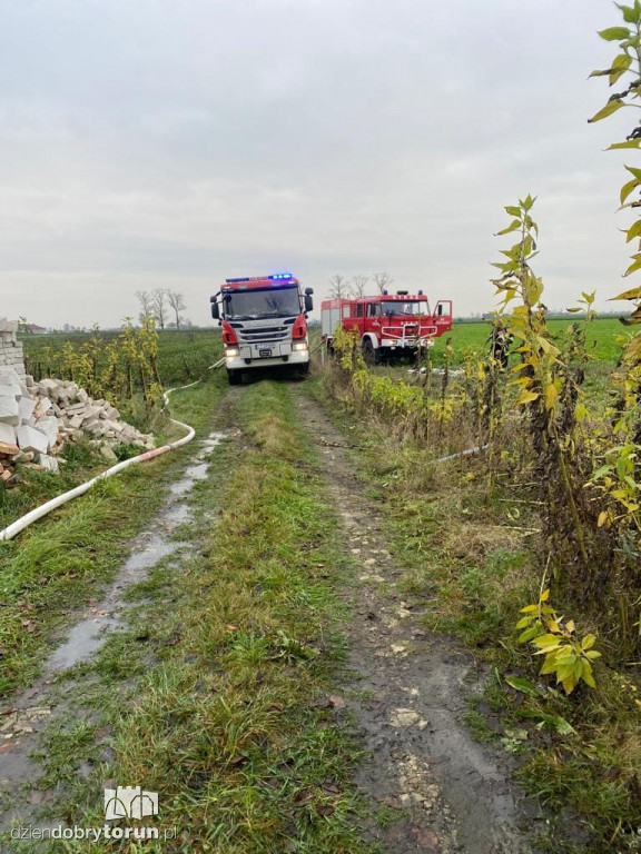 Pożar w malutkiej wsi pod Toruniem