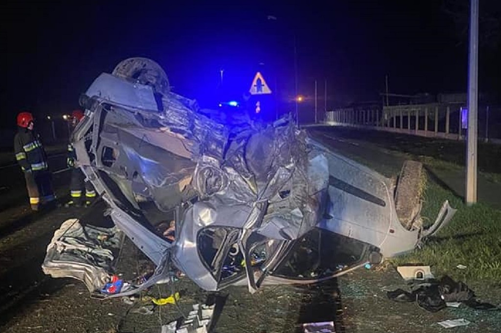 Przerazający wypadek pod Obrowem