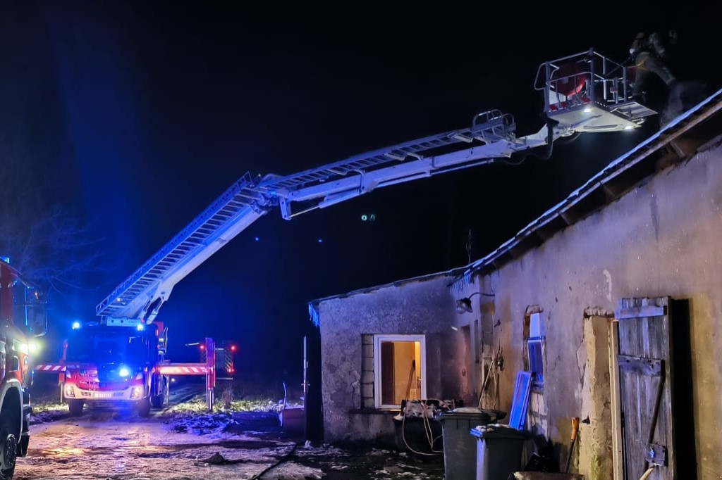 Pożar w gospodarstwie pod Toruniem