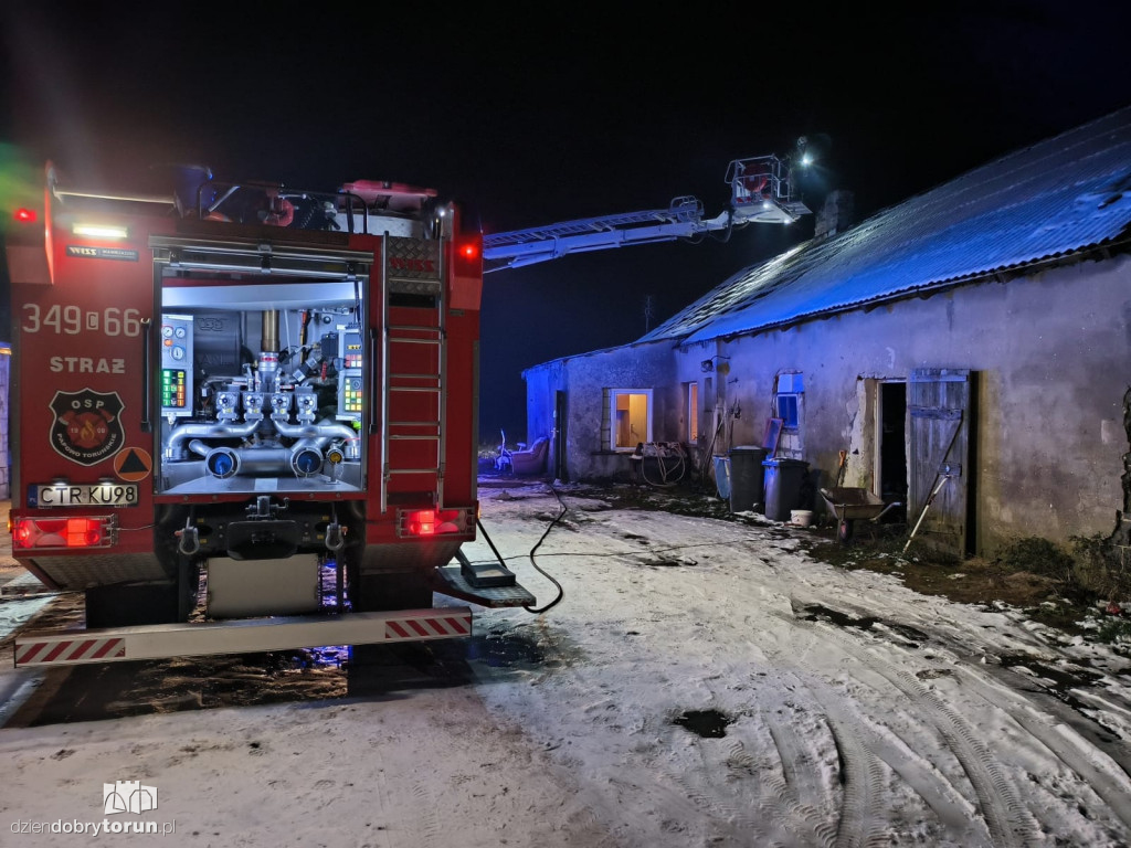 Pożar w gospodarstwie pod Toruniem