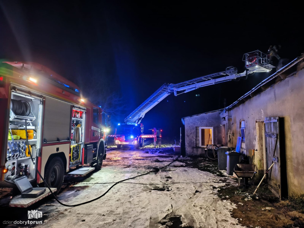 Pożar w gospodarstwie pod Toruniem