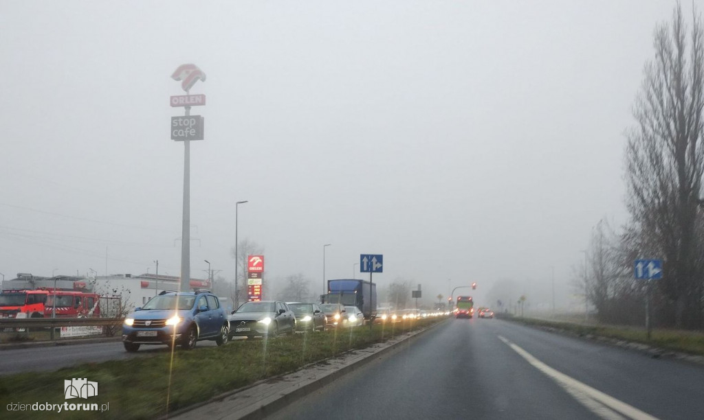 Ogromne korki przed wjazdem na most