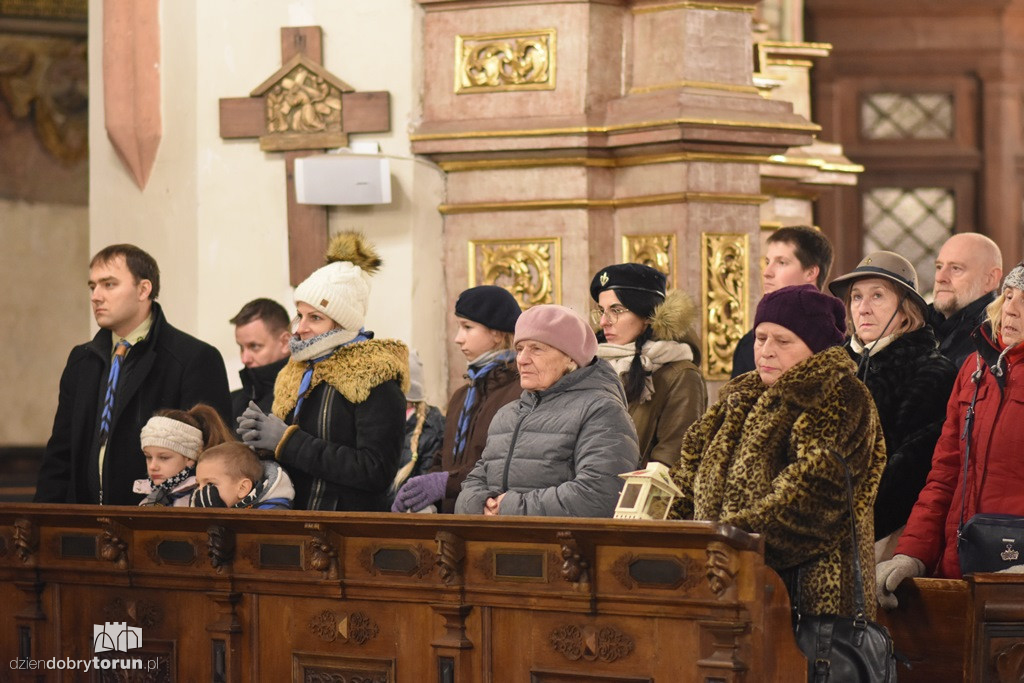 Betlejemskie Światło Pokoju w Toruniu