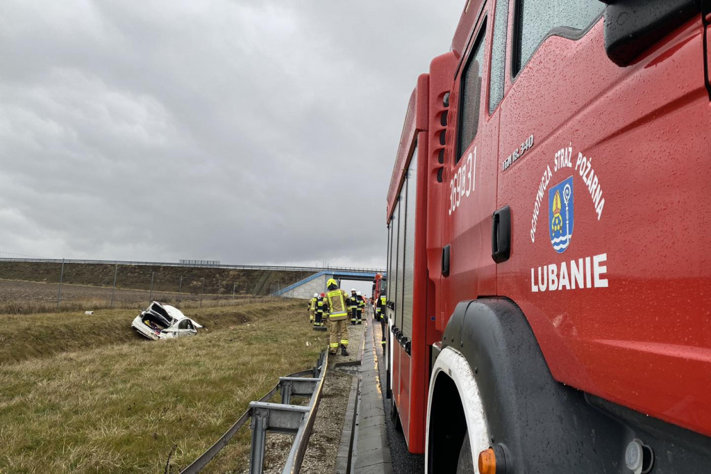 Wypadek na A1 za Toruniem