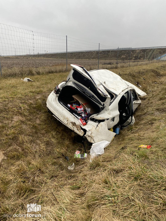 Wypadek na A1 za Toruniem