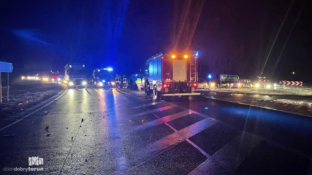 Groźny wypadek na DK 10
