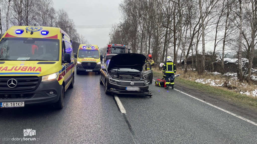Wypadek na DK 10 w pobliżu Torunia