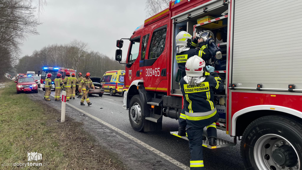 Wypadek na DK 10 w pobliżu Torunia