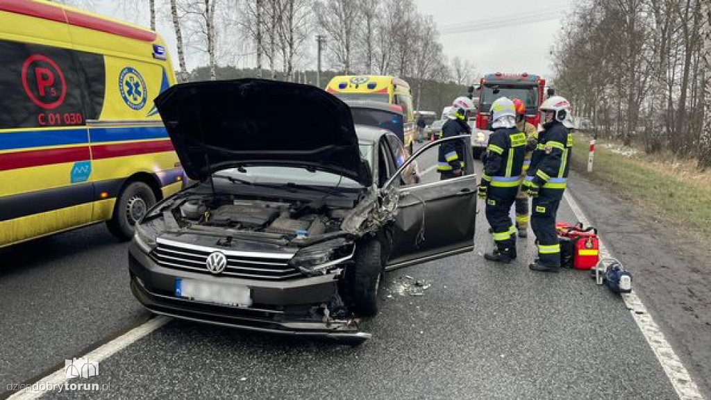 Wypadek na DK 10 w pobliżu Torunia
