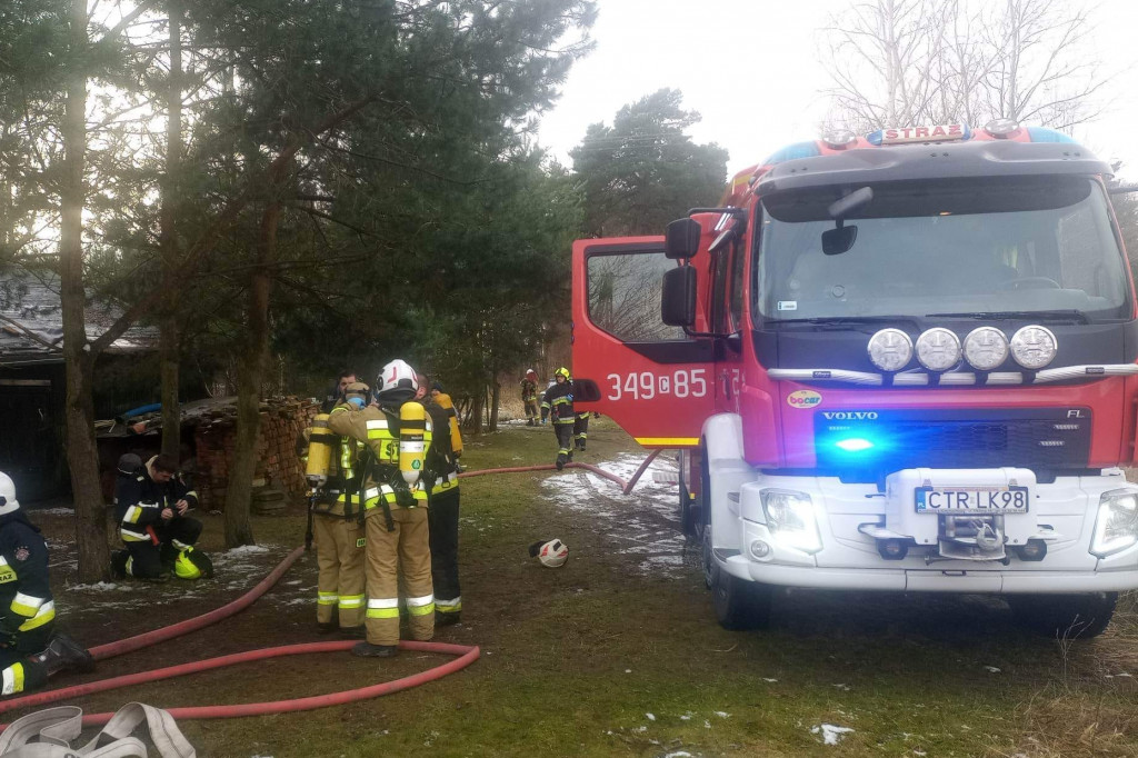 Groźny pożar w powiecie toruńskim