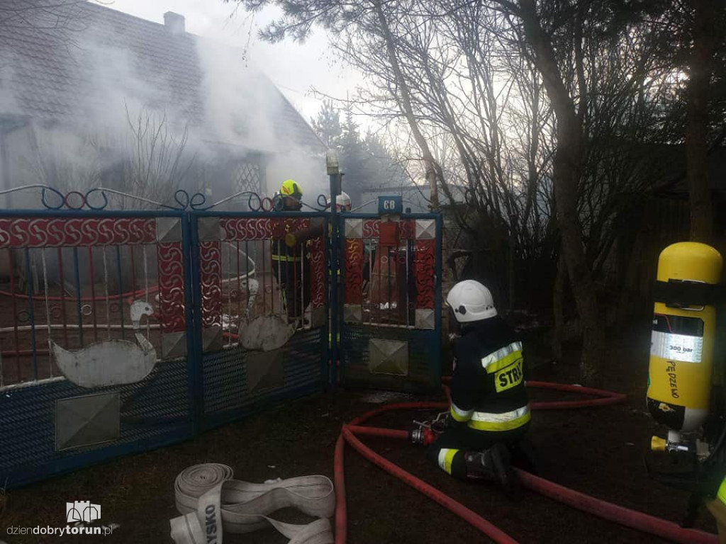 Groźny pożar w powiecie toruńskim