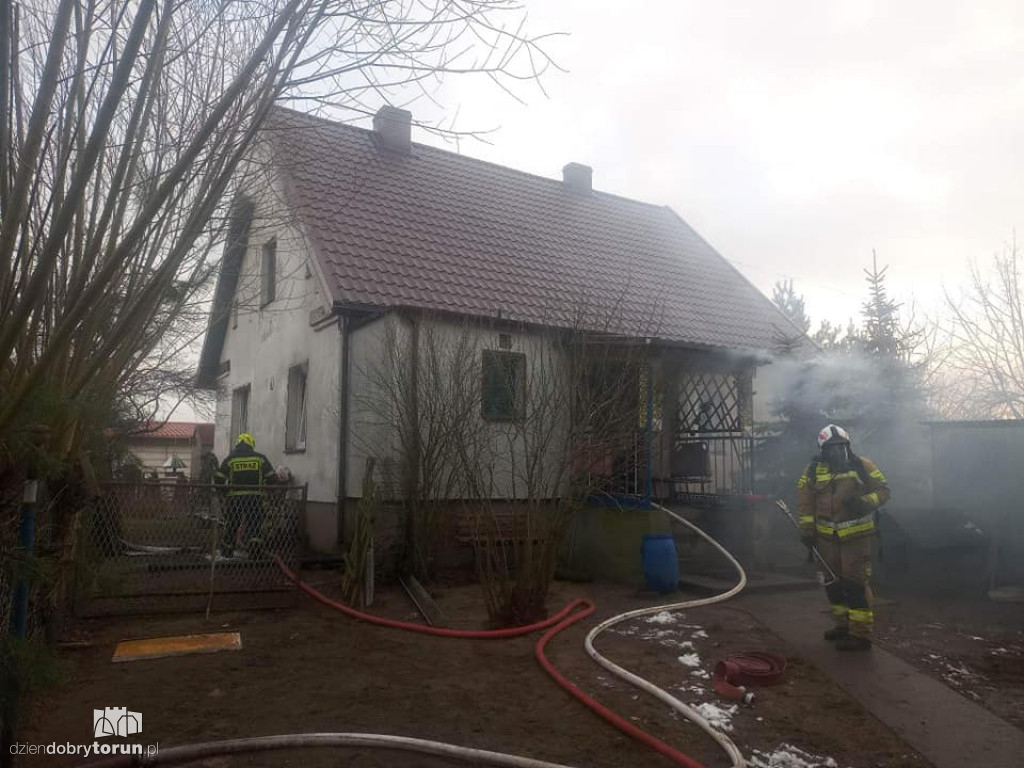 Groźny pożar w powiecie toruńskim