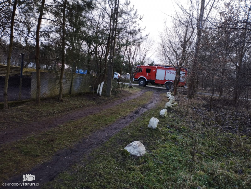 Groźny pożar w powiecie toruńskim